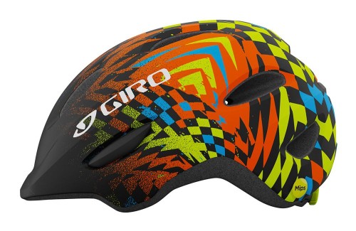 Kask dziecięcy GIRO SCAMP INTEGRATED MIPS matte black check fade 3.jpg