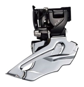  Przerzutka Przednia MICROSHIFT XLE, 10.rzędowa(2x10), Kompatybilna z Shimano, Mocowanie Obejmą, Zęby Górne 38-44T, Pojemność 14T