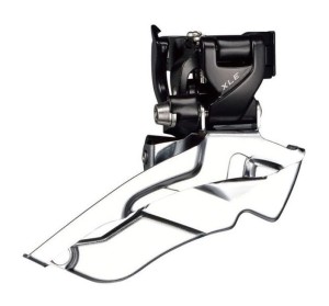  Przerzutka Przednia MICROSHIFT XLE, 10.rzędowa(3x10), Kompatybilna z Shimano, Mocowanie Obejmą, Zęby Górne 40-42T, Pojemność 18T