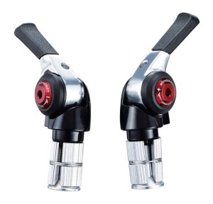  Manetki MICROSHIFT R10, Para, 10.rzędowe(2/3x10), Kompatybilne z Shimano, Bar End Shifter, Lewa: Friction Prawa: Indeksowanie 