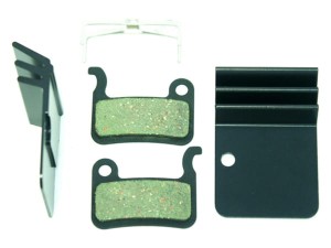 Klocki hamulcowe CLARKS dla SHIMANO (Shimano XTR przed 2011), Z radiatorem odprowadzającym ciepło, Organiczne 