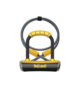 Zapięcie rowerowe ONGUARD PitBull Mini DT 8008 U-LOCK - 14mm 90mm 140mm - 5 x Klucze z kodem + linka 10mm 120cm