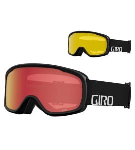 Gogle zimowe GIRO ROAM BLACK WORDMARK (szyba AMBER SCARLET 39% S2 + YELLOW 77% S1)