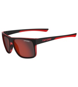 Okulary TIFOSI SWICK satin black/crimson (1szkło Smoke Red Mirror 15% transmisji światła)