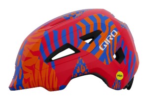 Kask dziecięcy GIRO SCAMP MIPS II matte red animal