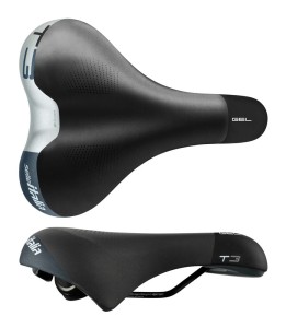 Siodło SELLE ITALIA SPORTOURING T 3 S (idmatch S1), Pręty Fec Alloy, Hi-Viz, Żel, 492g