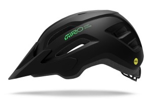Kask dziecięcy juniorski GIRO FIXTURE II MIPS matte black/vivid green roz. Uniwersalny (50-57 cm)