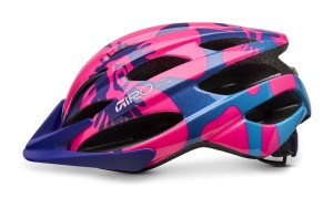 Kask dziecięcy juniorski GIRO RAZE pink flowers roz. Uniwersalny (50-57 cm)