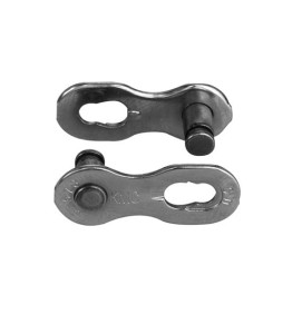 KMC Złączka e1/e8 NR EPT 2 szt. srebrna 9 rz. bl.